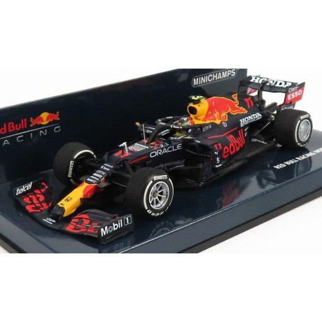 MINICHAMPS RED BULL F1  RB16B HONDA RA620H TEAM ASTON MARTIN N 11 3rd FRENCH GP 2021 SERGIO PEREZ - MATT BLUE YELLOW RED 1/43
