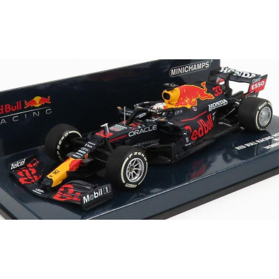 MINICHAMPS RED BULL F1  RB16B HONDA RA620H TEAM ASTON MARTIN N 33 WINNER FRENCH GP 2021 MAX VERSTAPPEN - MATT BLUE YELLOW RED 1/