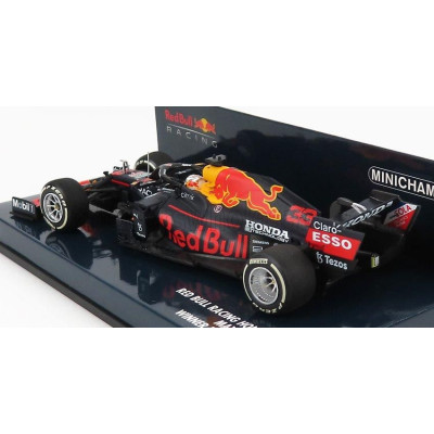 MINICHAMPS RED BULL F1  RB16B HONDA RA620H TEAM ASTON MARTIN N 33 WINNER FRENCH GP 2021 MAX VERSTAPPEN - MATT BLUE YELLOW RED 1/