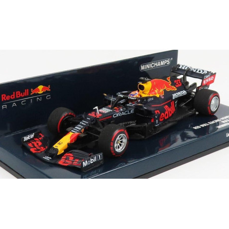 MINICHAMPS RED BULL F1  RB16B HONDA RA620H TEAM ASTON MARTIN N 33 WINNER DUTCH GP 2021 MAX VERSTAPPEN - MATT BLUE YELLOW RED 1/4