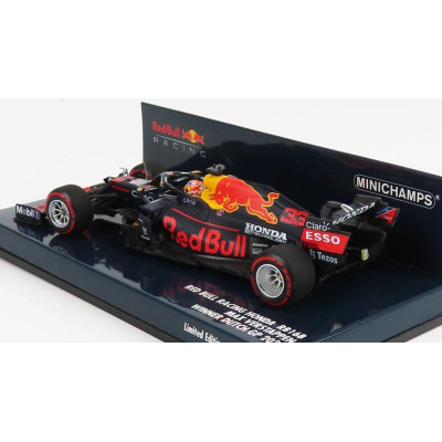 MINICHAMPS RED BULL F1  RB16B HONDA RA620H TEAM ASTON MARTIN N 33 WINNER DUTCH GP 2021 MAX VERSTAPPEN - MATT BLUE YELLOW RED 1/4
