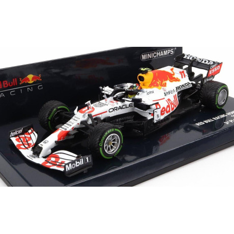 MINICHAMPS RED BULL F1  RB16B HONDA RA620H TEAM ASTON MARTIN N 11 3rd TURKISH GP 2021 SERGIO PEREZ - WHITE RED 1/43