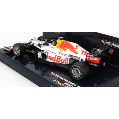 MINICHAMPS RED BULL F1  RB16B HONDA RA620H TEAM ASTON MARTIN N 11 3rd TURKISH GP 2021 SERGIO PEREZ - WHITE RED 1/43