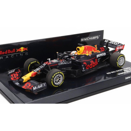 MINICHAMPS RED BULL F1  RB16B HONDA RA620H TEAM ASTON MARTIN N 33 WINNER MEXICO GP WORLD CHAMPION 2021 MAX VERSTAPPEN - MATT BLU