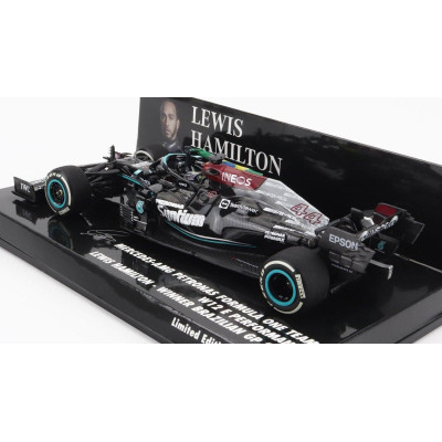 MINICHAMPS MERCEDES GP F1  W12 MERCEDES M12 EQ POWER+ TEAM AMG PETRONAS MOTORSPORT FORMULA ONE N 44 WINNER BRAZILIAN GP (WITH FL