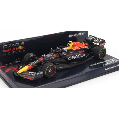 MINICHAMPS RED BULL F1 RB18 TEAM ORACLE RED BULL RACING N 11 2nd JAPAN GP 2022 SERGIO PEREZ - MATT BLUE YELLOW RED 1/43