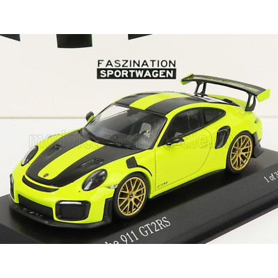 MINICHAMPS PORSCHE 911 991-2 GT2 RS WEISSACH PACKAGE COUPE 2018 - ACID GREEN 1/43