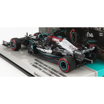 MINICHAMPS MERCEDES GP F1  W12 MERCEDES M12 EQ POWER+ TEAM AMG PETRONAS MOTORSPORT FORMULA ONE N 44 WINNER BAHRAIN GP 2021 LEWIS