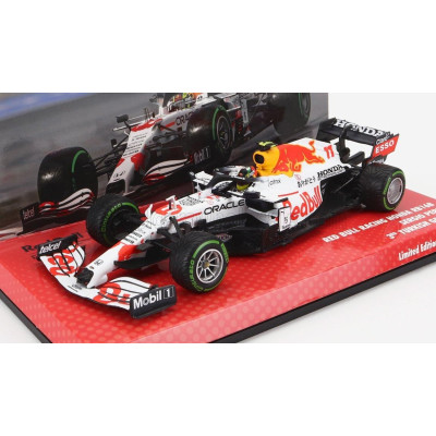 MINICHAMPS RED BULL F1  RB16B HONDA RA620H TEAM ASTON MARTIN N 11 3rd TURKISH GP 2021 SERGIO PEREZ - WHITE RED 1/43