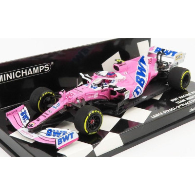 MINICHAMPS MERCEDES BWT F1  RP20 TEAM SPORTPESA RACING POINT N 18 3rd ITALY GP 2020 L.STROLL - PINK MATT BLUE 1/43