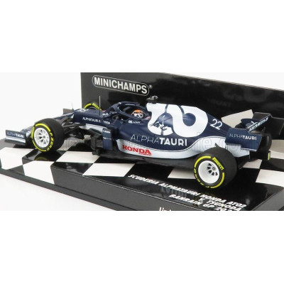 MINICHAMPS ALPHA TAURI F1  AT02 HONDA RA620H TEAM ALPHA TAURI N 22 BAHRAIN GP 2021 YUKI TSUNODA - WHITE BLUE 1/43