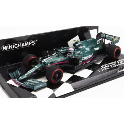 MINICHAMPS ASTON MARTIN F1  AMR21 MERCEDES M12 EQ POWER+ TEAM COGNIZANT FORMULA ONE N 5 2nd AZERBAIJAN GP 2021 SEBASTIAN VETTEL