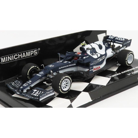 MINICHAMPS ALPHA TAURI F1  AT02 HONDA RA620H TEAM ALPHA TAURI N 10 3rd AZERBAIJAN GP 2021 PIERRE GASLY - WHITE BLUE 1/43