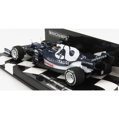 MINICHAMPS ALPHA TAURI F1  AT02 HONDA RA620H TEAM ALPHA TAURI N 22 AZERBAIJAN GP 2021 YUKI TSUNODA - WHITE BLUE 1/43