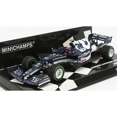 MINICHAMPS ALPHA TAURI F1  AT02 HONDA RA620H TEAM ALPHA TAURI N 10 TURKISH GP 2021 PIERRE GASLY - WHITE BLUE 1/43