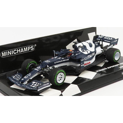 MINICHAMPS ALPHA TAURI F1  AT02 HONDA RA620H TEAM ALPHA TAURI N 22 TURKISH GP 2021 YUKI TSUNODA - WHITE BLUE 1/43