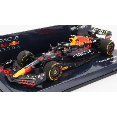MINICHAMPS RED BULL F1  RB18 TEAM ORACLE RED BULL RACING N 11 BAHRAIN GP 2022 SERGIO PEREZ - MATT BLUE YELLOW RED 1/43