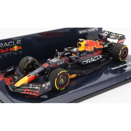 MINICHAMPS RED BULL F1  RB18 TEAM ORACLE RED BULL RACING N 11 BAHRAIN GP 2022 SERGIO PEREZ - MATT BLUE YELLOW RED 1/43