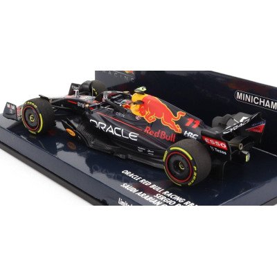 MINICHAMPS RED BULL F1  RB18 TEAM ORACLE RED BULL RACING N 11 BAHRAIN GP 2022 SERGIO PEREZ - MATT BLUE YELLOW RED 1/43