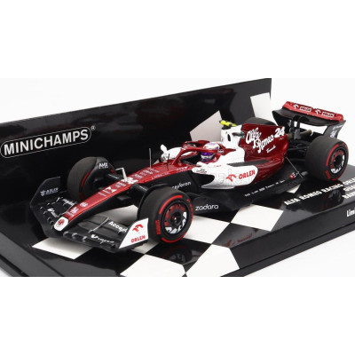 MINICHAMPS ALFA ROMEO F1  C42 TEAM ORLEN RACING N 24 BAHRAIN GP 2022 GUANYU ZHOU - WHITE RED MET 1/43