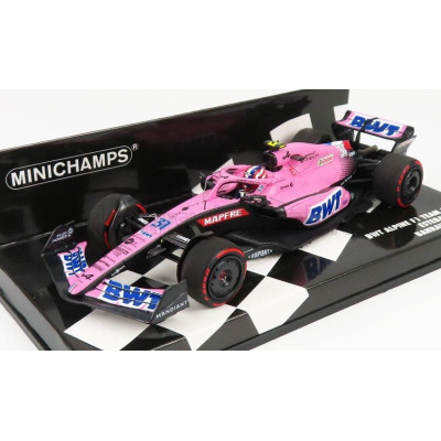 MINICHAMPS ALPINE F1 A522 TEAM ALPINE BWT N 31 BAHRAIN GP 2022 ESTEBAN OCON - PINK BLUE 1/43