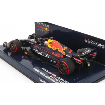 MINICHAMPS RED BULL F1  RB18 TEAM ORACLE RED BULL RACING N 1 WORLD CHAMPION WINNER EMILIA ROMAGNA ITALY GP 2022 MAX VERSTAPPEN -