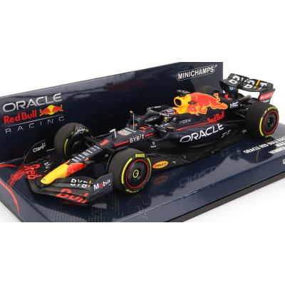 MINICHAMPS RED BULL F1  RB18 TEAM ORACLE RED BULL RACING N 1 WORLD CHAMPION WINNER MIAMI GP 2022 MAX VERSTAPPEN - MATT BLUE YELL