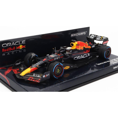 MINICHAMPS RED BULL F1  RB18 TEAM ORACLE RED BULL RACING N 1 3rd MONACO GP WITH RAIN TIRES WORLD CHAMPION 2022 MAX VERSTAPPEN -