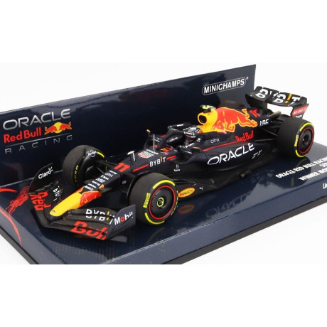 MINICHAMPS RED BULL F1  RB18 TEAM ORACLE RED BULL RACING N 11 WINNER MONACO GP 2022 SERGIO PEREZ - MATT BLUE YELLOW RED 1/43
