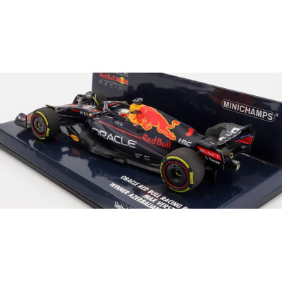 MINICHAMPS RED BULL F1  RB18 TEAM ORACLE RED BULL RACING N 1 WORLD CHAMPION WINNER AZERBAIJAN GP 2022 MAX VERSTAPPEN - MATT BLUE