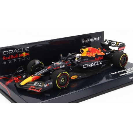 MINICHAMPS RED BULL F1  RB18 TEAM ORACLE RED BULL RACING N 1 WINNER CANADIAN GP WORLD CHAMPION 2022 MAX VERSTAPPEN - MATT BLUE Y