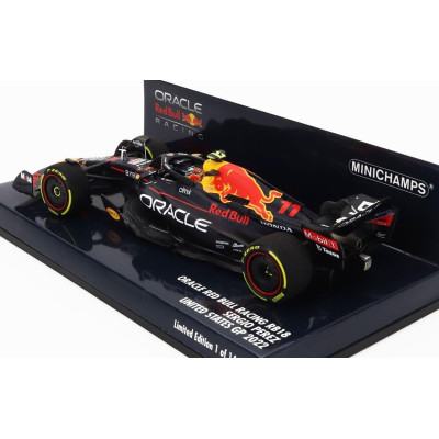 MINICHAMPS RED BULL F1  RB18 TEAM ORACLE RED BULL RACING N 11 AUSTIN USA GP 2022 SERGIO PEREZ - MATT BLUE YELLOW RED 1/43