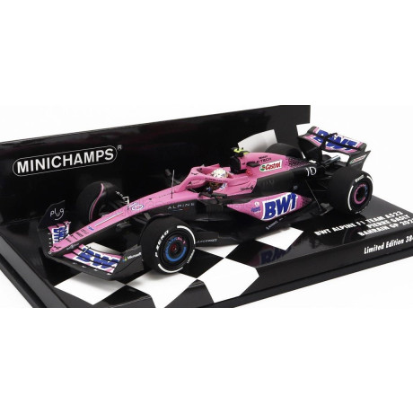 MINICHAMPS ALPINE F1  A523 TEAM BWT ALPINE N 10 SEASON 2023 PIERRE GASLY - BLUE PINK 1/43