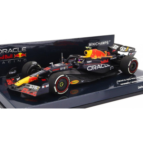 MINICHAMPS RED BULL F1  RB19 TEAM ORACLE RED BULL RACING N 11 WINNER SAUDI ARABIAN GP 2023 SERGIO PEREZ - MATT BLUE 1/43