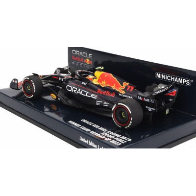 MINICHAMPS RED BULL F1  RB19 TEAM ORACLE RED BULL RACING N 11 WINNER SAUDI ARABIAN GP 2023 SERGIO PEREZ - MATT BLUE 1/43