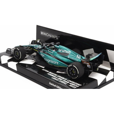 MINICHAMPS ASTON MARTIN F1  AMR23 TEAM ARAMCO COGNIZANT N 18 SEASON 2023 LANCE STROLL - GREEN 1/43