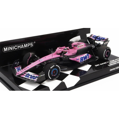 MINICHAMPS ALPINE F1  A523 TEAM BWT ALPINE N 31 SEASON 2023 ESTEBAN OCON - BLUE PINK 1/43