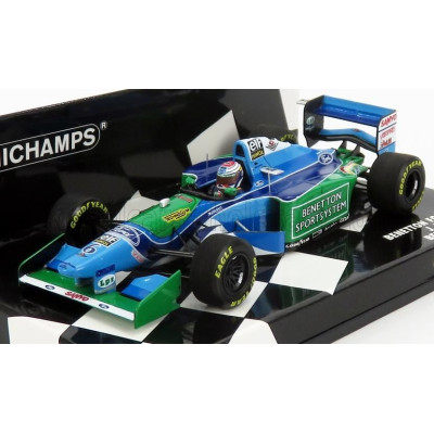 MINICHAMPS BENETTON F1  B194 N 6 3rd BELGIAN GP 1994 JOS VERSTAPPEN - GREEN BLUE 1/43