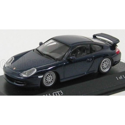 MINICHAMPS PORSCHE 911 996 GT3 COUPE 1999 - BLUE MET 1/43