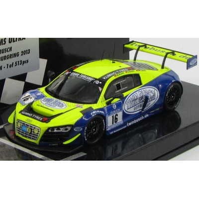 MINICHAMPS AUDI R8 LMS ULTRA N 16 24h ADAC NURBURGRING 2013 BUSCH - BUSCH - YELLOW BLUE 1/43