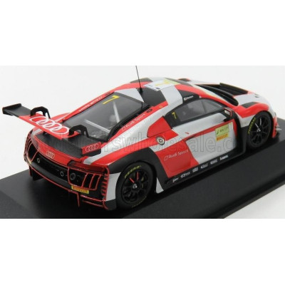 MINICHAMPS AUDI R8 LMS TEAM WRT N 7 FIA GT WORLD CUP MACAU 2016 E.MORTARA - SILVER RED 1/43