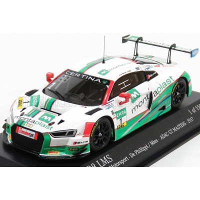 MINICHAMPS AUDI R8 LMS ULTRA TEAM MONTAPLAST MOTORSPORT N 1 ADAC GT MASTERS 2017 DE PHILLIPPI - MIES - WHITE GREEN 1/43