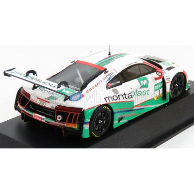 MINICHAMPS AUDI R8 LMS ULTRA TEAM MONTAPLAST MOTORSPORT N 1 ADAC GT MASTERS 2017 DE PHILLIPPI - MIES - WHITE GREEN 1/43