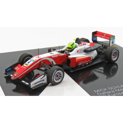 MINICHAMPS DALLARA F3  F317 MERCEDES TEAM PREMA THEODORE RACING N 4 SEASON MICK SCHUMACHER 2018 FORMULA3 CHAMPION - RED WHITE 1/