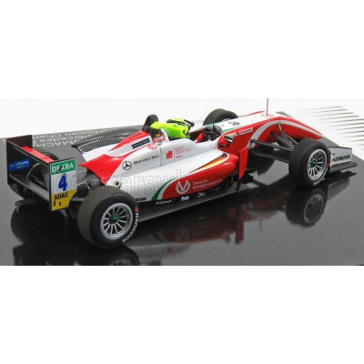 MINICHAMPS DALLARA F3  F317 MERCEDES TEAM PREMA THEODORE RACING N 4 SEASON MICK SCHUMACHER 2018 FORMULA3 CHAMPION - RED WHITE 1/