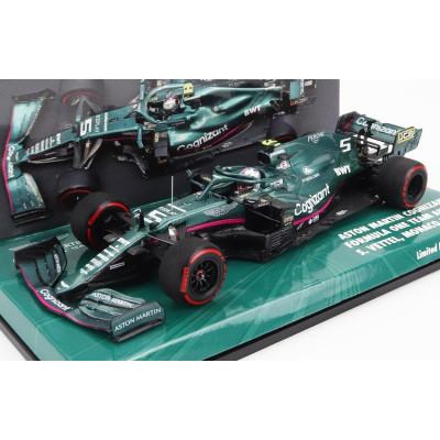 MINICHAMPS ASTON MARTIN F1  AMR21 MERCEDES M12 EQ POWER+ TEAM COGNIZANT FORMULA ONE N 5 5th MONACO GP 2021 SEBASTIAN VETTEL - GR
