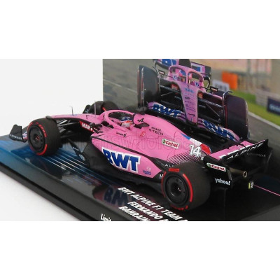 MINICHAMPS ALPINE F1 A522 TEAM ALPINE BWT N 14 BAHRAIN GP 2022 FERNANDO ALONSO - PINK 1/43