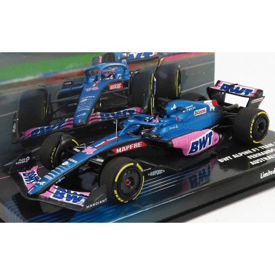 MINICHAMPS ALPINE F1 A522 TEAM ALPINE BWT N 14 AUSTRALIAN GP 2022 FERNANDO ALONSO - BLUE PINK 1/43