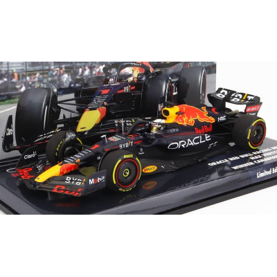MINICHAMPS RED BULL F1  RB18 TEAM ORACLE RED BULL RACING N 1 WINNER CANADIAN GP WORLD CHAMPION 2022 MAX VERSTAPPEN - MATT BLUE Y