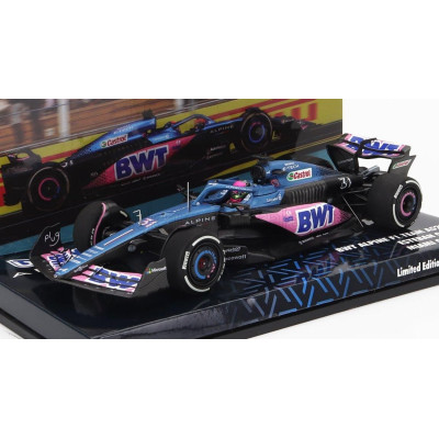 MINICHAMPS ALPINE F1  A523 TEAM BWT ALPINE N 31 9th MIAMI GP 2023 ESTEBAN OCON - BLUE BLACK PINK 1/43